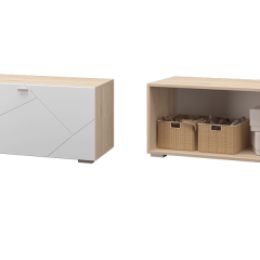 Гостиная Скайлайн (модульная) Дуб сонома/белый в Урае - uray.mebel24.online | фото 9
