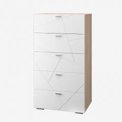 Гостиная Скайлайн набор ДБ- 2 (дуб сонома светлый/белый) в Урае - uray.mebel24.online | фото 2