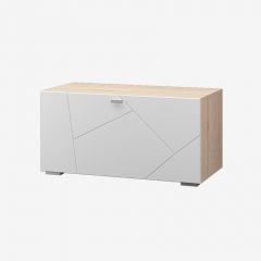 Гостиная Скайлайн набор ДБ- 4 (дуб сонома светлый/белый) в Урае - uray.mebel24.online | фото 9
