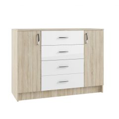 СОФИ Гостиная (модульная) дуб сонома/белый глянец в Урае - uray.mebel24.online | фото 12