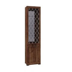 Гостиная София СП-4 Пенал с витриной МДФ Дуб крафт табачный в Урае - uray.mebel24.online | фото 1