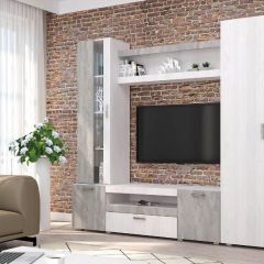 Гостиная Соло (Анкор Светлый/Бетонный Камень) в Урае - uray.mebel24.online | фото