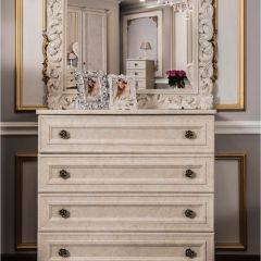 Комод 4 ящика Афина (крем корень) Без зеркала в Урае - uray.mebel24.online | фото 3
