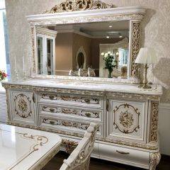 Комод Алсу (белый глянец) БЕЗ Зеркала в Урае - uray.mebel24.online | фото 4