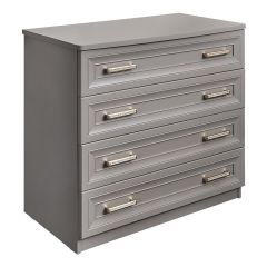 Комод Мокко 4-е ящика (серый камень) в Урае - uray.mebel24.online | фото