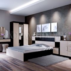 БАСЯ Комод с ящиком, 2-мя дверьми (Дуб беленый/Венге) в Урае - uray.mebel24.online | фото 2