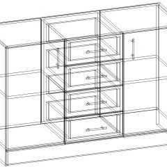 СОФИЯ Комод К1000 2Д (венге/дуб белфорт) в Урае - uray.mebel24.online | фото 3
