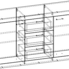 СОНАТА КС-1500 Комод (Дуб сонома/Белый глянец) в Урае - uray.mebel24.online | фото 2