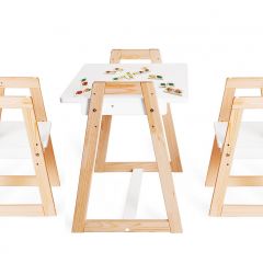 Комплект детской мебели стол и  два стула Я САМ "Лофт-Дуо" (Белый) в Урае - uray.mebel24.online | фото