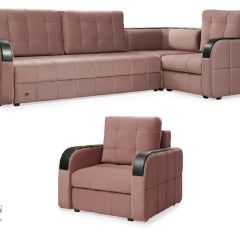 Комплект мягкой мебели Остин HB-178-18 (Велюр) Угловой + 1 кресло в Урае - uray.mebel24.online | фото 1