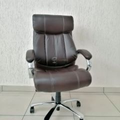 Кресло Barneo K-303 для руководителя (коричневая экокожа) в Урае - uray.mebel24.online | фото 1