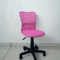 Кресло Barneo K-401 детское (розовая ткань/сетка) в Урае - uray.mebel24.online | фото 1