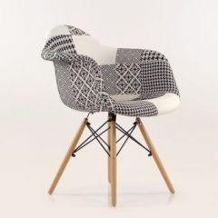 Кресло Barneo N-14 Patchwork черно-белый в Урае - uray.mebel24.online | фото 5