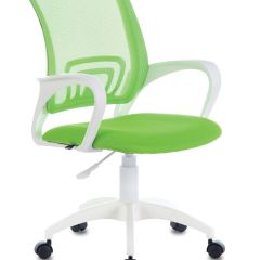 Кресло BRABIX "Fly MG-396W", пластик белый, сетка, салатовое, 532403 в Урае - uray.mebel24.online | фото
