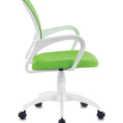 Кресло BRABIX "Fly MG-396W", пластик белый, сетка, салатовое, 532403 в Урае - uray.mebel24.online | фото 2