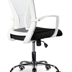 Кресло BRABIX "Wings MG-306" (пластик белый, хром, сетка, серое/черное) 532010 в Урае - uray.mebel24.online | фото 4