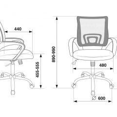 Кресло Бюрократ CH-695N/SL/SD/TW-11 салатовый TW-03A черный TW-11 в Урае - uray.mebel24.online | фото 4