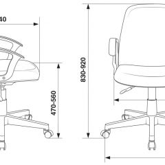 Кресло Бюрократ CH-808-LOW/#G серый 3C1 в Урае - uray.mebel24.online | фото 4