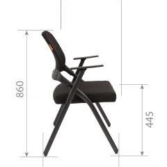 Кресло для посетителей CHAIRMAN NEXX (ткань стандарт черный/сетка DW-01) в Урае - uray.mebel24.online | фото 7