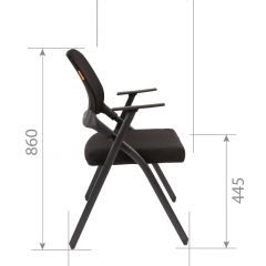 Кресло для посетителей CHAIRMAN NEXX (ткань стандарт черный/сетка DW-61) в Урае - uray.mebel24.online | фото 7