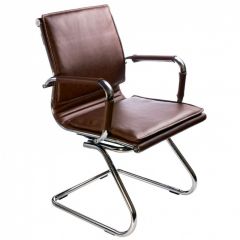 Кресло для посетителя Бюрократ CH-993-Low-V/Brown коричневый в Урае - uray.mebel24.online | фото