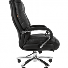 Кресло для руководителя CHAIRMAN 405 (Кожа) Черное в Урае - uray.mebel24.online | фото 3