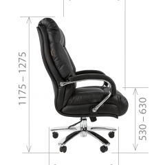 Кресло для руководителя CHAIRMAN 405 (Кожа) Черное в Урае - uray.mebel24.online | фото 5