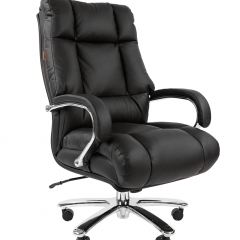 Кресло для руководителя CHAIRMAN 405 (Кожа) Черное в Урае - uray.mebel24.online | фото 2