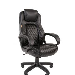 Кресло для руководителя  CHAIRMAN 432 (Экокожа черная) в Урае - uray.mebel24.online | фото