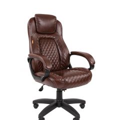 Кресло для руководителя  CHAIRMAN 432 (Экокожа коричневая) в Урае - uray.mebel24.online | фото