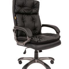Кресло для руководителя  CHAIRMAN 442 (экокожа черная) в Урае - uray.mebel24.online | фото 2