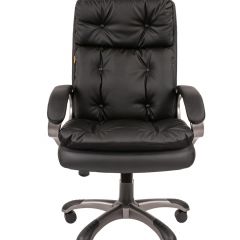 Кресло для руководителя  CHAIRMAN 442 (экокожа черная) в Урае - uray.mebel24.online | фото 1