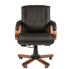 Кресло для руководителя CHAIRMAN  653 М (Кожа) Черное в Урае - uray.mebel24.online | фото 2