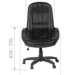 Кресло для руководителя  CHAIRMAN 685 (экокожа черный) в Урае - uray.mebel24.online | фото 5