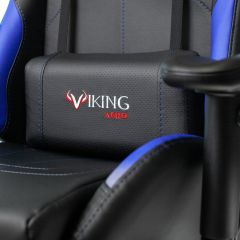 Кресло игровое Бюрократ VIKING 5 AERO BLUE черный/синий в Урае - uray.mebel24.online | фото 7