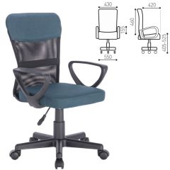 Кресло КОМПАКТНОЕ BRABIX "Jet MG-315" (серо-синее) 531842 в Урае - uray.mebel24.online | фото 2