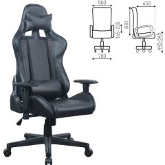 Кресло компьютерное BRABIX "GT Carbon GM-115" (две подушки, экокожа, черное) 531932 в Урае - uray.mebel24.online | фото 5
