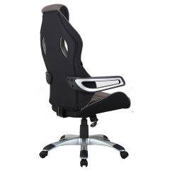Кресло компьютерное BRABIX Techno GM-002 (ткань) черное/серое, вставки белые (531815) в Урае - uray.mebel24.online | фото 5