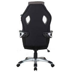 Кресло компьютерное BRABIX Techno GM-002 (ткань) черное/серое, вставки белые (531815) в Урае - uray.mebel24.online | фото 6