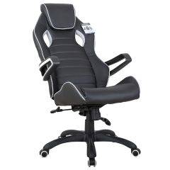 Кресло компьютерное BRABIX Techno Pro GM-003 (экокожа черное/серое, вставки серые) 531814 в Урае - uray.mebel24.online | фото 4