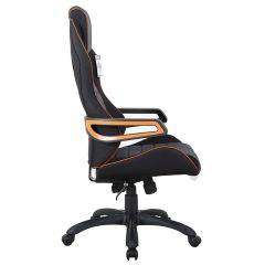 Кресло компьютерное BRABIX Techno Pro GM-003 (ткань черное/серое, вставки оранжевые) 531813 в Урае - uray.mebel24.online | фото 3