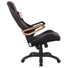 Кресло компьютерное BRABIX Techno Pro GM-003 (ткань черное/серое, вставки оранжевые) 531813 в Урае - uray.mebel24.online | фото 4