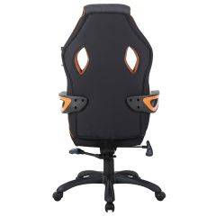 Кресло компьютерное BRABIX Techno Pro GM-003 (ткань черное/серое, вставки оранжевые) 531813 в Урае - uray.mebel24.online | фото 5