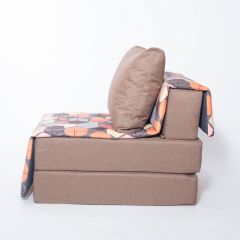 Кресло-кровать бескаркасное Харви (коричневый-геометрия браун) в Урае - uray.mebel24.online | фото 2