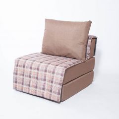 Кресло-кровать бескаркасное Харви (коричневый-квадро беж) в Урае - uray.mebel24.online | фото