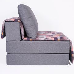 Кресло-кровать бескаркасное Харви (серый-сноу манго) в Урае - uray.mebel24.online | фото 3