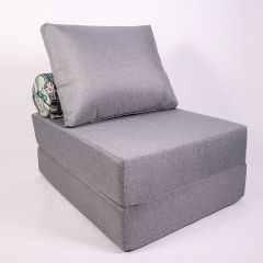 Кресло-кровать-пуф бескаркасное Прайм (Серый) в Урае - uray.mebel24.online | фото 1