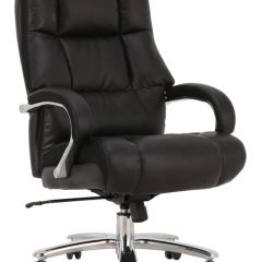 Кресло офисное BRABIX PREMIUM "Bomer HD-007" (рециклированная кожа, хром, черное) 531939 в Урае - uray.mebel24.online | фото 1