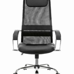 Кресло офисное BRABIX PREMIUM "Stalker EX-608 CH" (хром, ткань-сетка/кожзам, черное) 532091 в Урае - uray.mebel24.online | фото 3