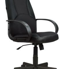 Кресло офисное BRABIX "City EX-512" (кожзам черный, ткань черная) 531407 в Урае - uray.mebel24.online | фото